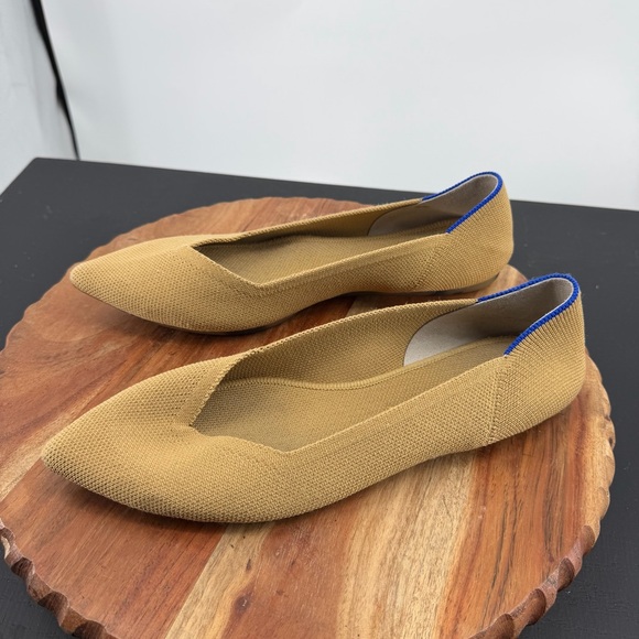 Rothy's The Point Flats Size 9.5 tan sand neutral camel beige - Picture 4 of 8